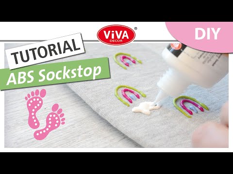 DIY: Stopper socks with Viva Decor ABS Sock Stop very easy to make yourself