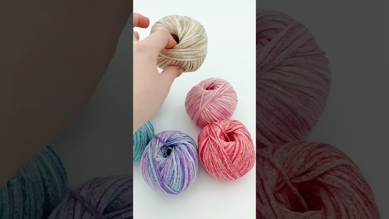 🫟Watercolor #cotton #yarn #yarntube #yarnlife #yarnover #knitting #crocheting #yarnspirations