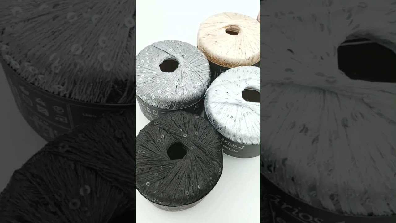 Rosarios4 Paillettes #yarn #yarntube #yarnsation #shiny #knitting
