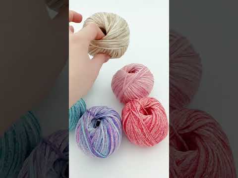 🫟Watercolor #cotton #yarn #yarntube #yarnlife #yarnover #knitting #crocheting #yarnspirations