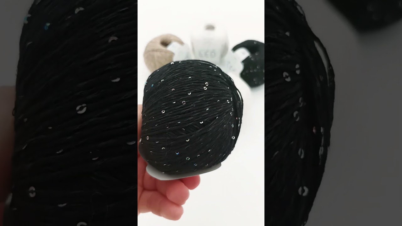 Led ✨ #cotton #yarn #yarntube #sequins #sequinembroidery #knitting #knittingyarn #knit #yarnlife
