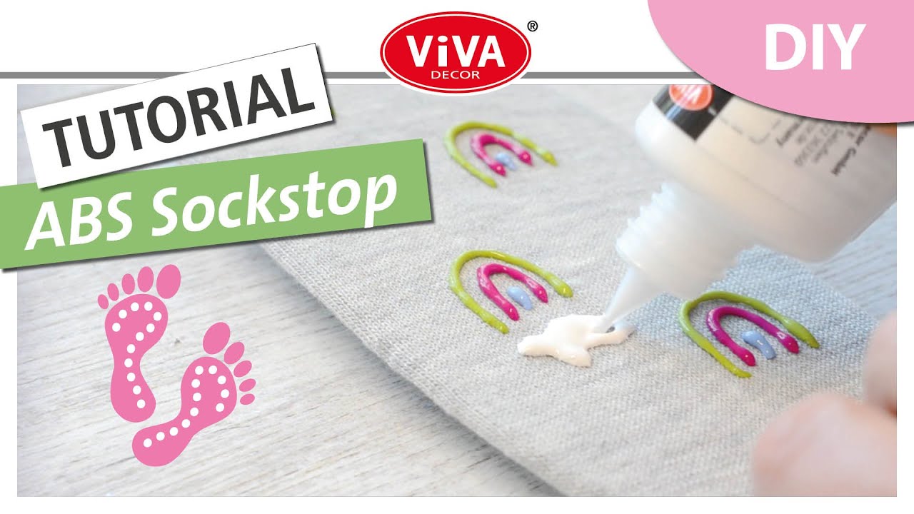 DIY: Stopper socks with Viva Decor ABS Sock Stop very easy to make yourself