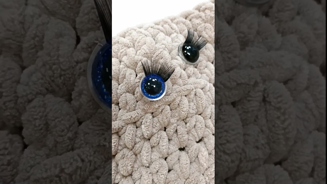 Safety #eyelashes for #amigurumi #eyes #amigurumiscrochet #safetyfirst #toysforkids #crochet #toys