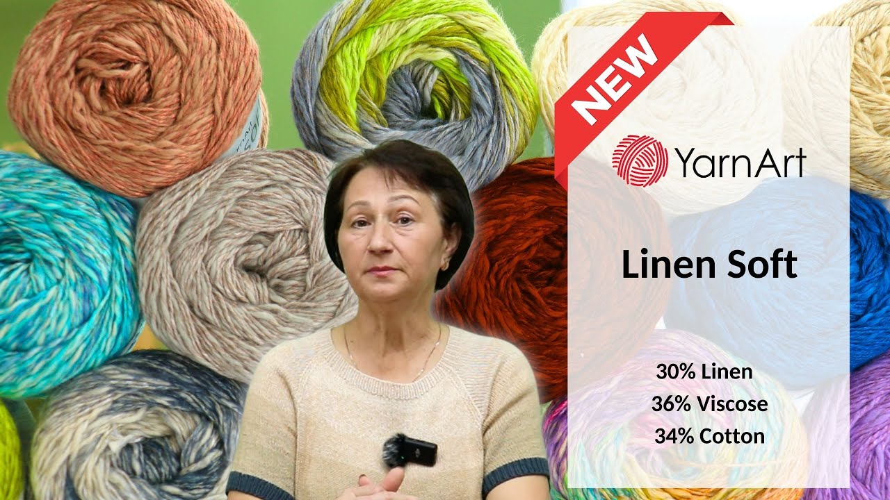 ЛІТНЯ НОВИНКА 2024 Yarnart Linen Soft