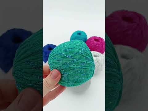 Summer Shine ⛱️ #yarn #yarntube #knitting #cotton #shiny #sparkle #knit #knittingaddict #yarnlove