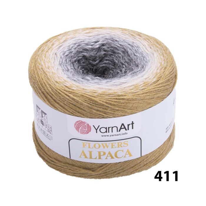 YARNART FLOWERS ALPACA 411
