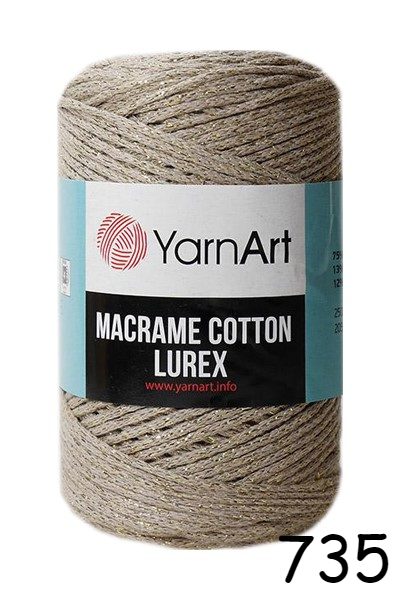YarnArt Macrame Cotton Lurex 735
