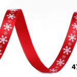 Kalėdinis kaspinas - juostelė su snaigėmis