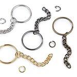 Raktų pakabukas - žiedas su grandinėle