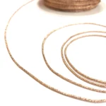 Elastinė guma - apvali, 2mm, metalizuota