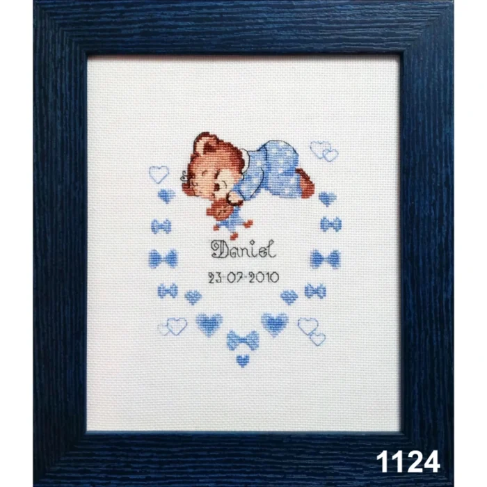Siuvinėjimo rinkiniai "Naujagimio metrika" - Image 4