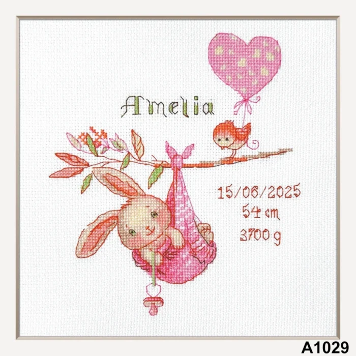 Siuvinėjimo rinkiniai "Naujagimio metrika" - Image 10