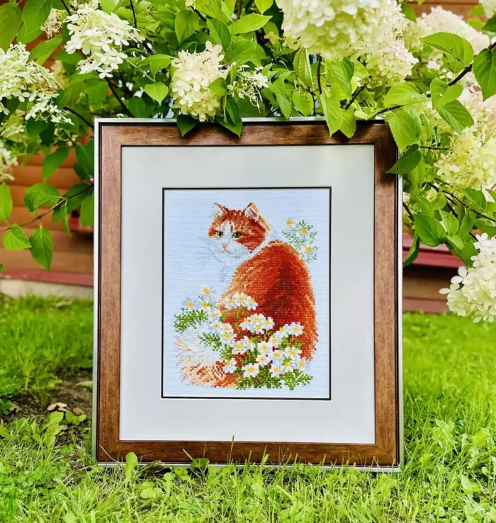 Siuvinėjimo rinkiniai "Katės portretas" - Image 8